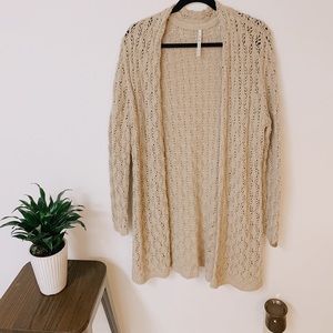 TAN KNIT CARDIGAN